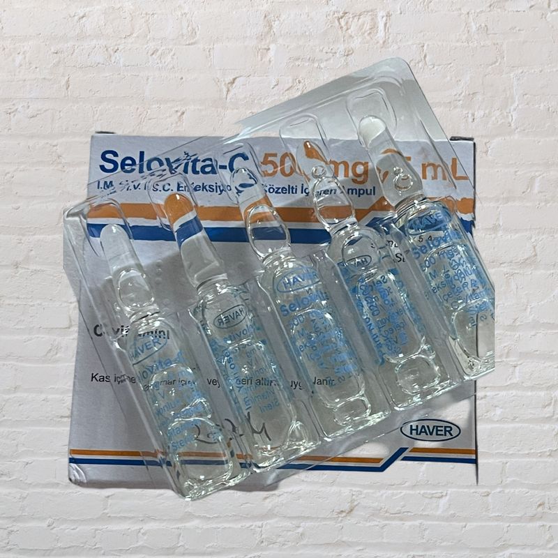 Vitamin C Injection  500mg  Injectable  IM/IV  5x5ml Ampoules