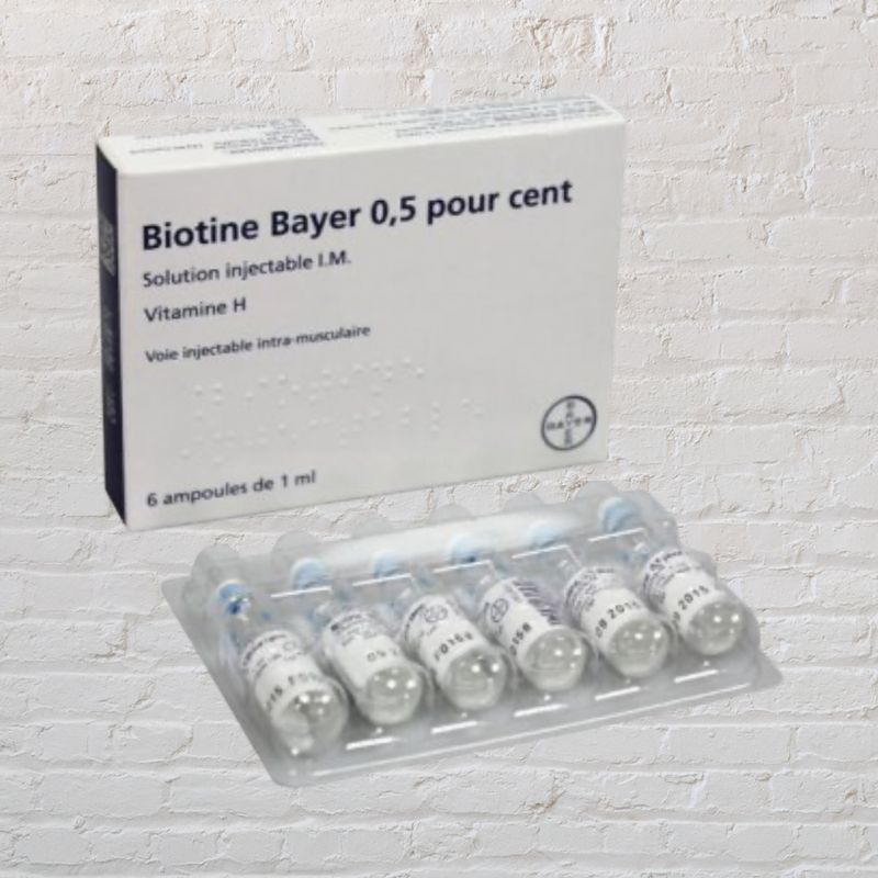 Biotin Bayer 0,5% solution injection 6x1ml Ampoule IM use