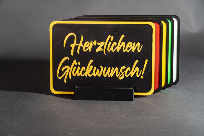 Schild mit Wunschtext