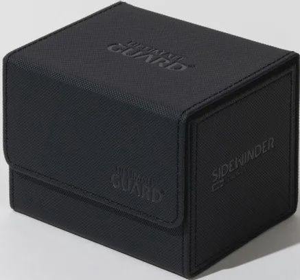 Black Monocolor Sidewinder Ultimate Guard Deck Box