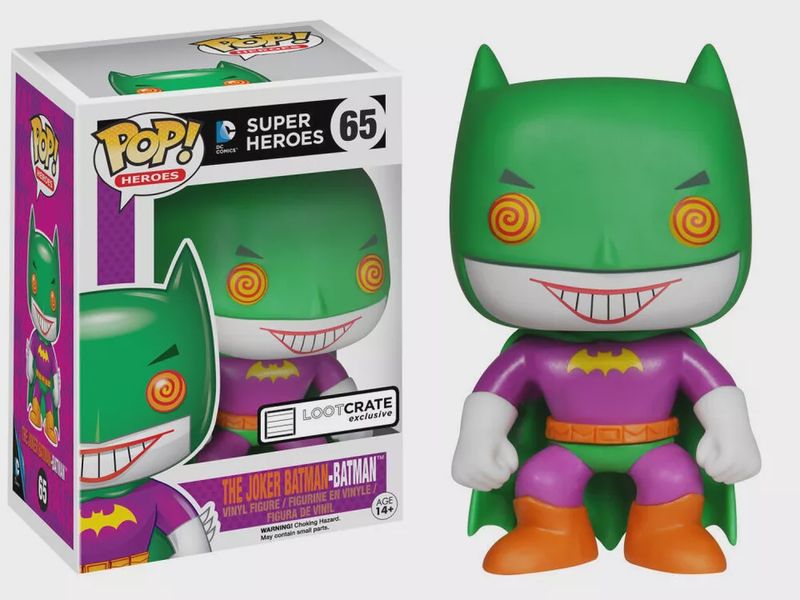 #65 DC Super Heroes - The Joker Batman - Lootcrate Exclusive - Funko Pop!