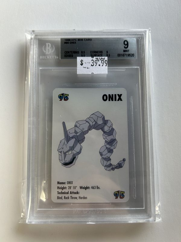 BGS 9 - 1998 KFC Mini Card - #95 Onix [0016719520]