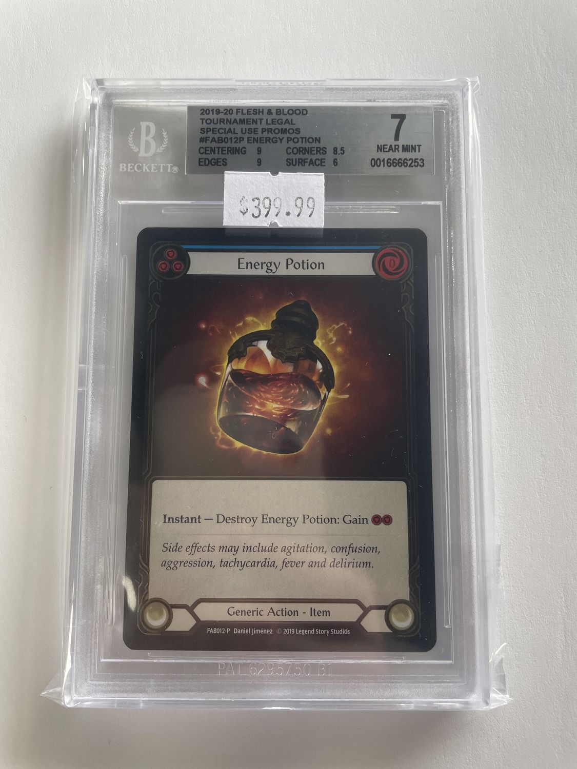 BGS - 7 2019-20 Flesh &amp; Blood Tournament Legal Special Use Promos #FAB012P Energy Potion