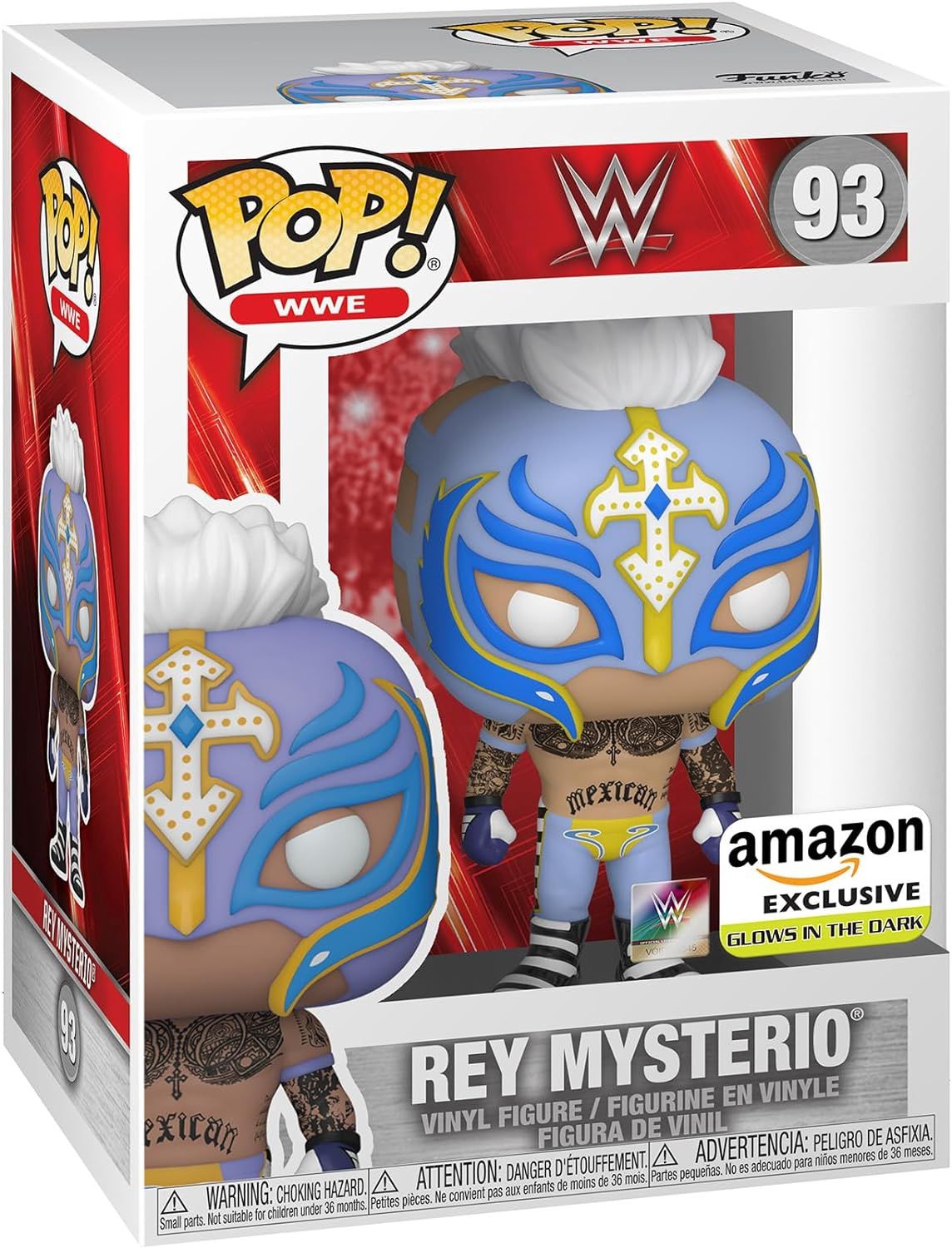 #93 - WWE - Rey Mysterio [Amazon Exclusive] [Glow in the Dark] Funko Pop