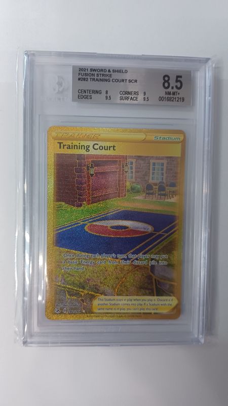 BGS - 8.5 2021 Sword &amp; Shield Fusion Strike #282 Training Court SCR [ 0016821219]