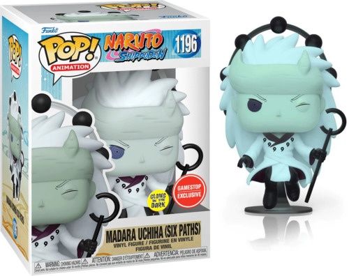 #1196 Naruto Shippuden - Madara Uchiha (Six Paths) (Glow in the Dark) - Gamestop Exclusive - Funko Pop!