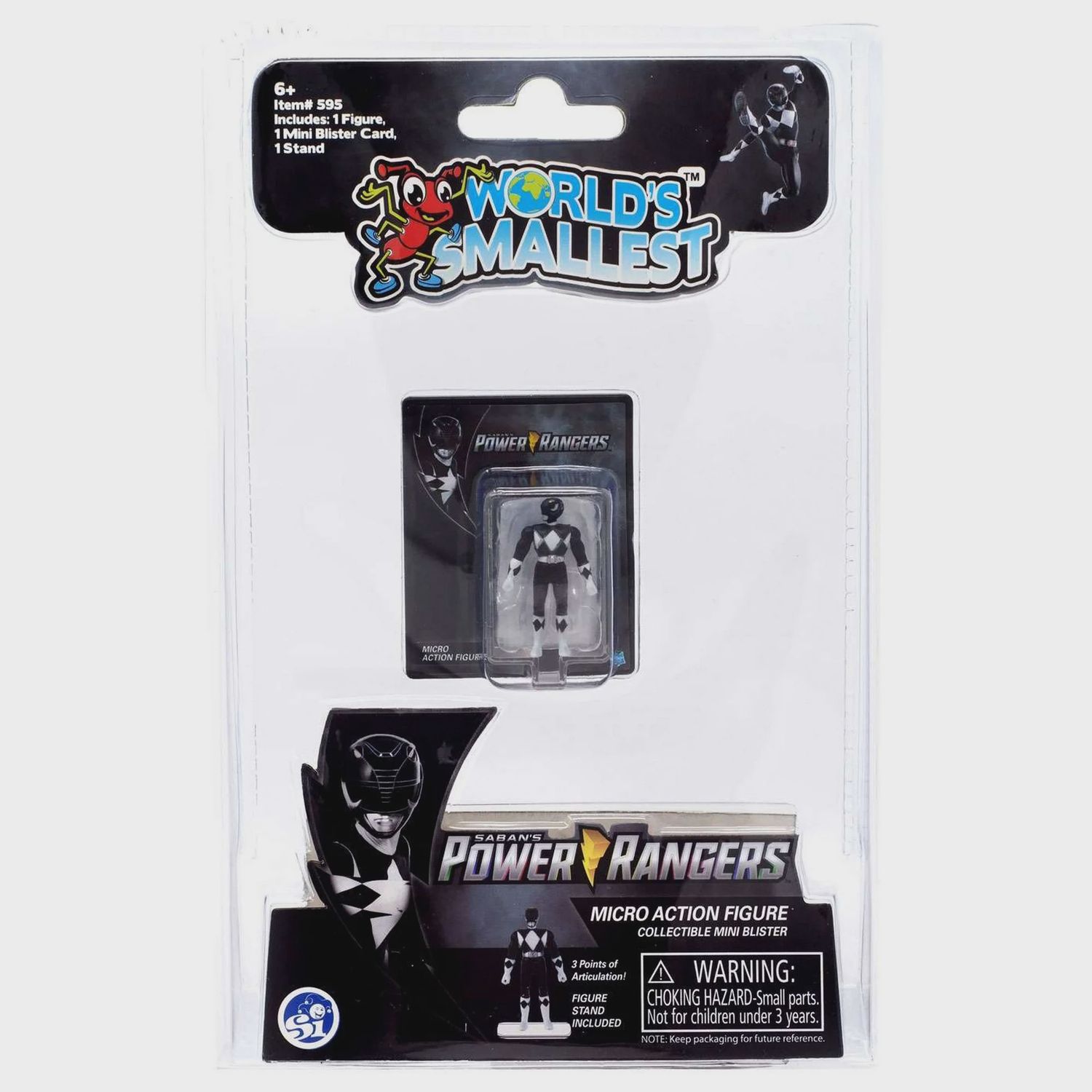 Micro Action Figures - Saban's Power Rangers (Black Power Ranger)