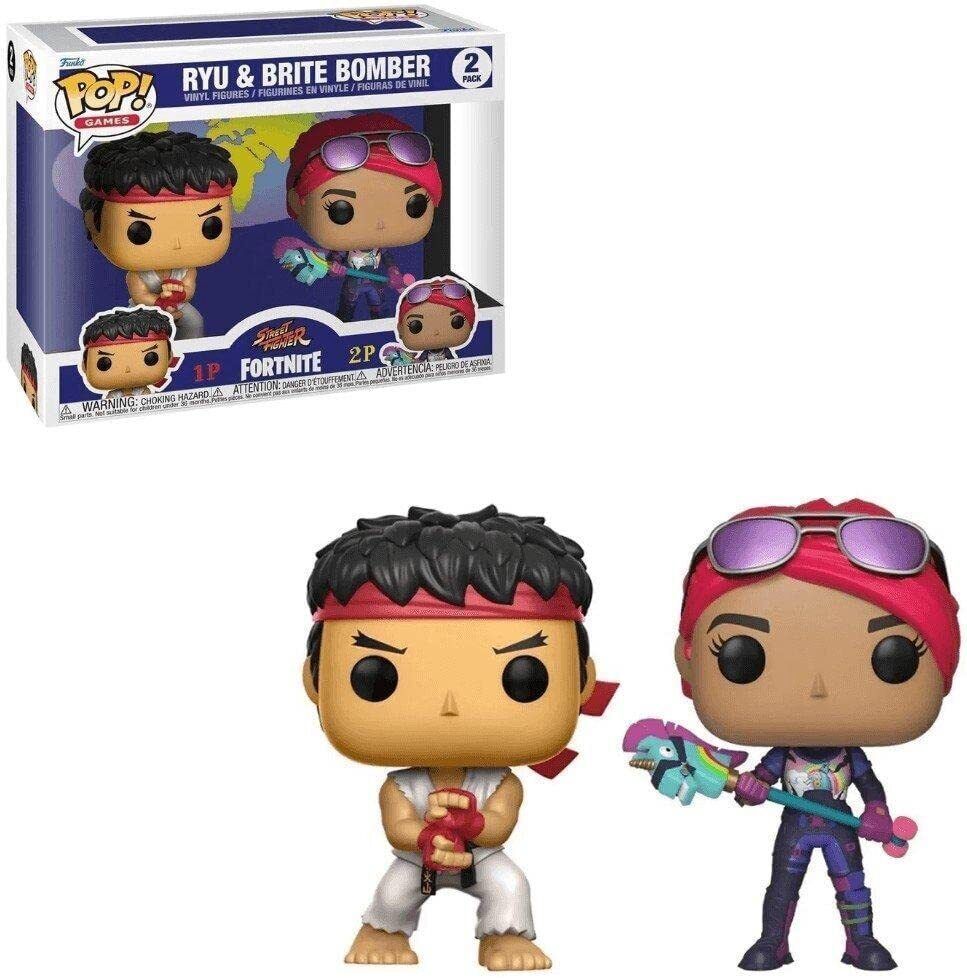 2 Pack - Ryu &amp; Brite Bomber - Funko Pop!