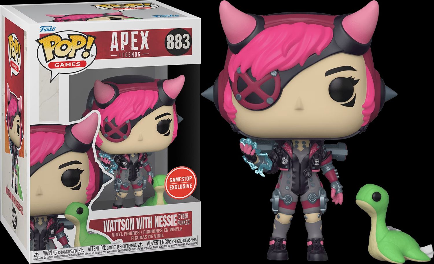 #883 - Apex Legends - Wattson With Nessie (Cyber Punked) [Gamestop Exclusive] - Funko Pop