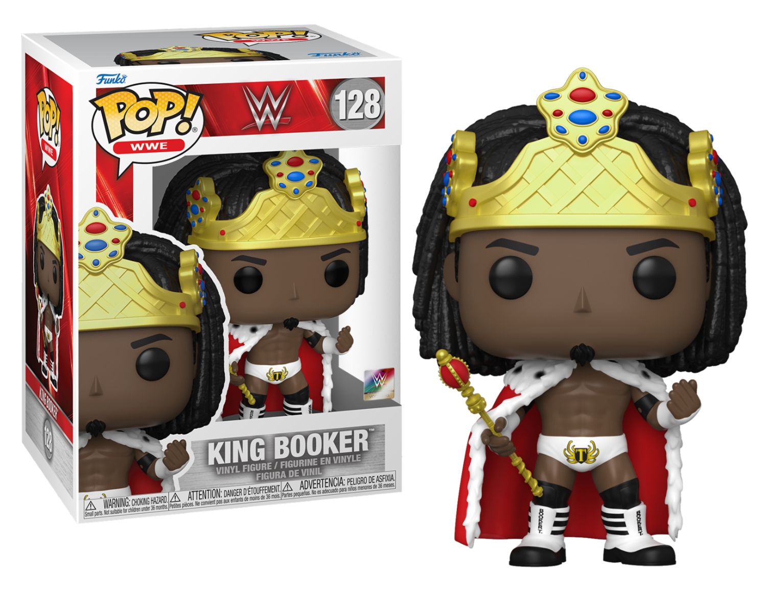 #128 WWE - King Booker Funko Pop