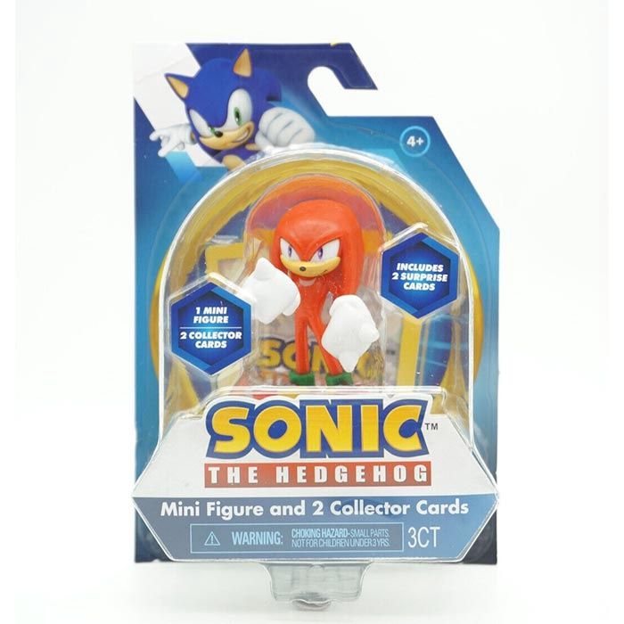 Sonic the Hedgehog Mini Figure and 2 Collector Cards
