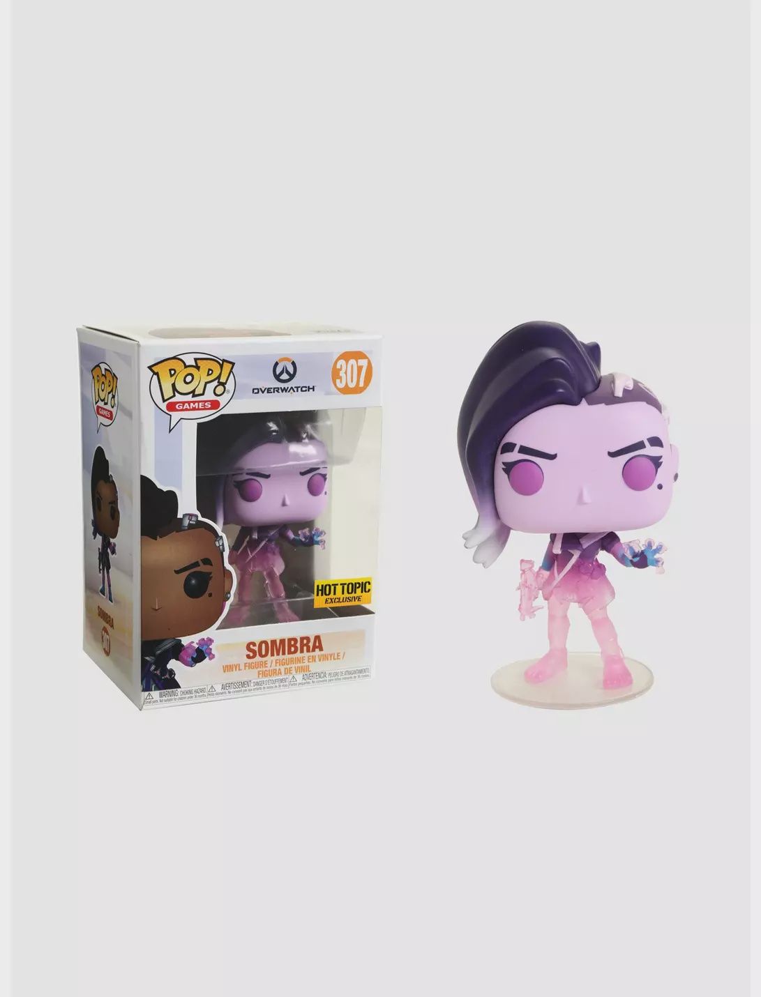 #307 Overwatch - Transluscent Sombra [Hot Topic Exclusive] Funko Pop