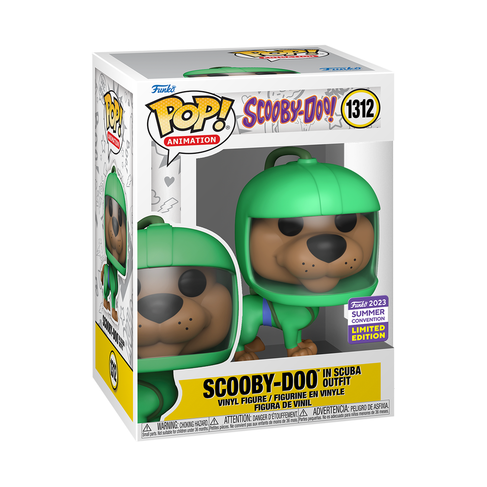 #1312 Scooby-Doo - Scooby-Doo in Scuba Outfit [Funko 2023 Summer Convention Limited Edition] Funko Pop!