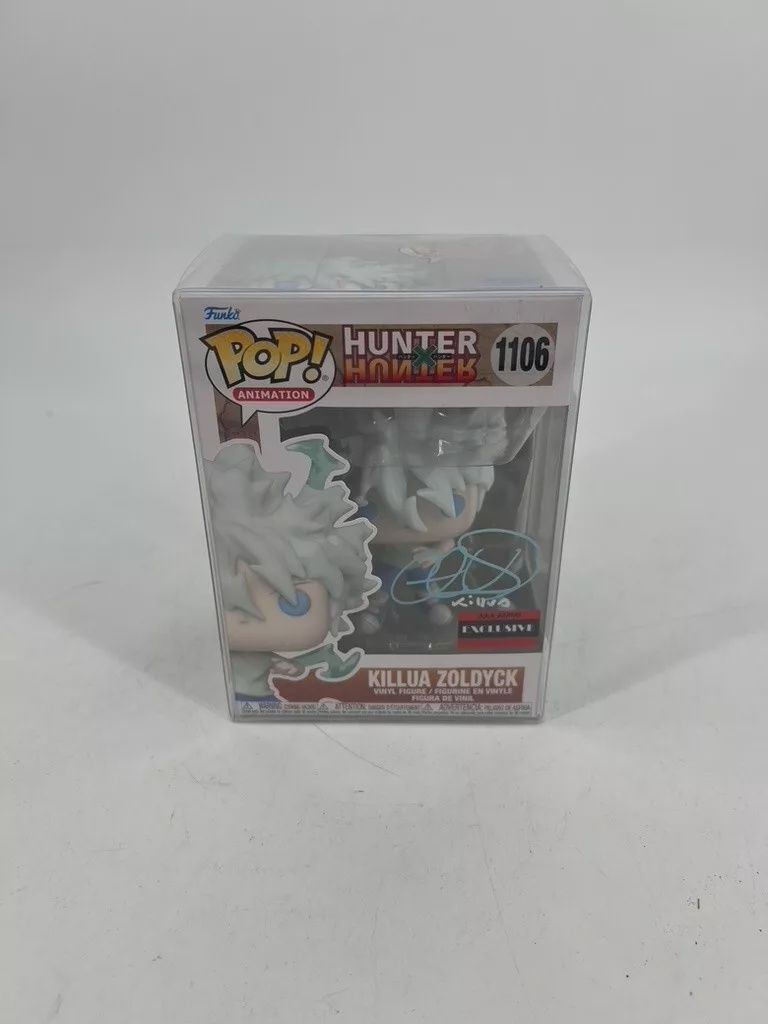 #1106 Hunter X Hunter - Killua Zoldyck - AAA Anime Exclusive - Funko Pop!, Condition: Signed