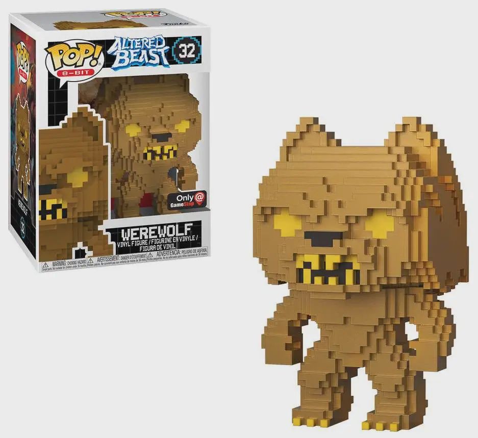 #32 Gold Werewolf 8-Bit Game Stop Exclusive Altered Beast Funko Pop