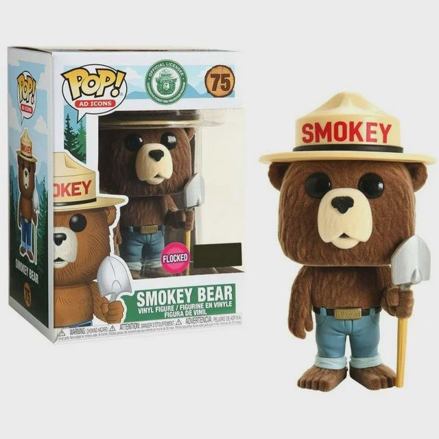 #75 Smokey Bear (Flocked) - Hot Topic Exclusive - Funko Pop!