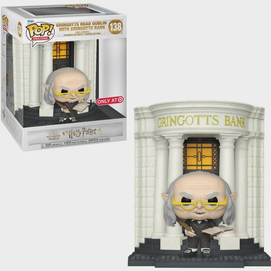 #138 Gringotts Head Goblin with Gringotts Bank [Target Exclusive] Funko Pop