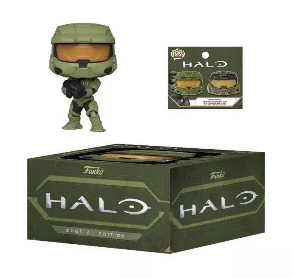 Funko Halo Master Chief Pop &amp; Pin Set [Special Edition]