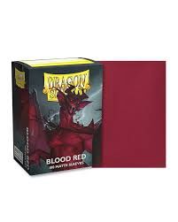 Dragon Shield - Blood Red - Matte - Standard Sized Card Sleeves [100 Count]