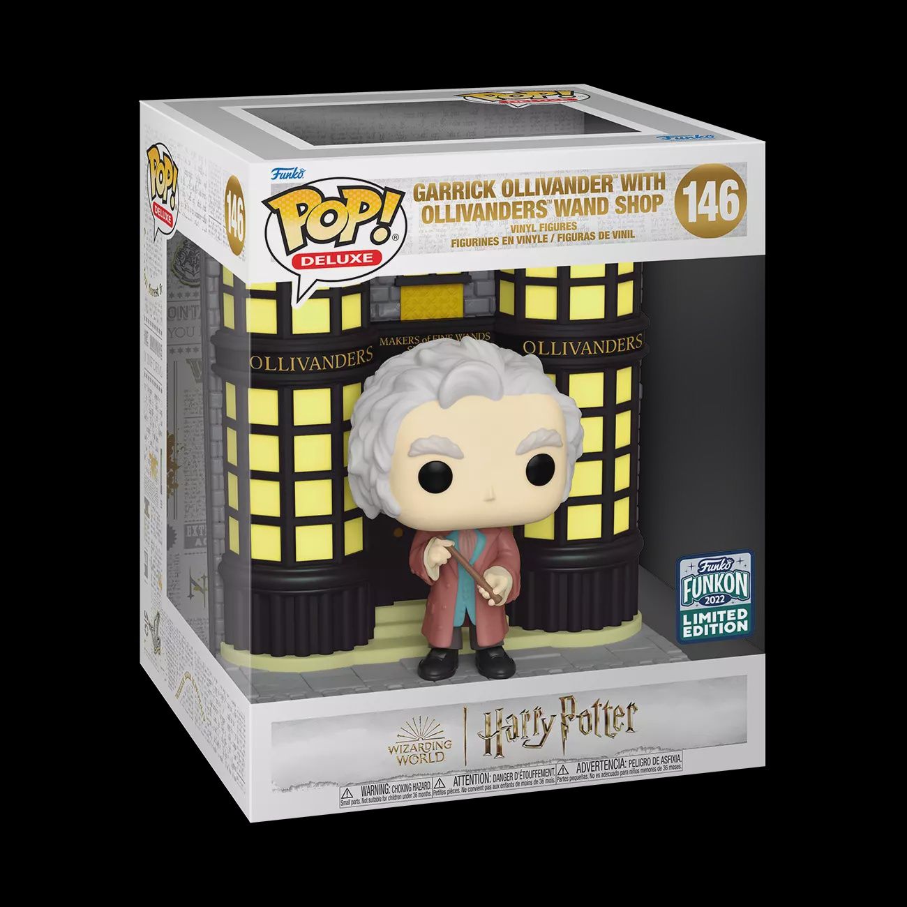 #146 Harry Potter - Garrick Ollivander with Ollivanders Wand Shop [Funkon 2022 Limited Edition] Funko Pop