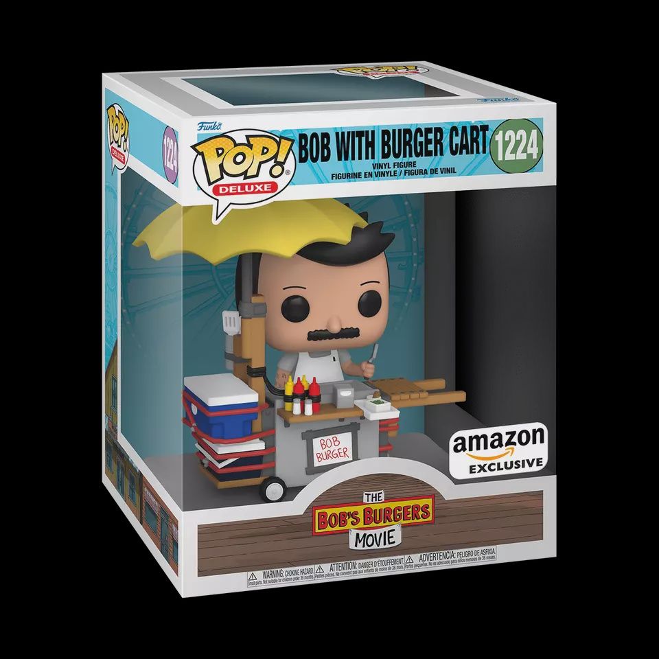 #1224 - The Bob&#39;s Burgers Movie - Bob With Burger Cart [Amazon Exclusive] Funko Pop!
