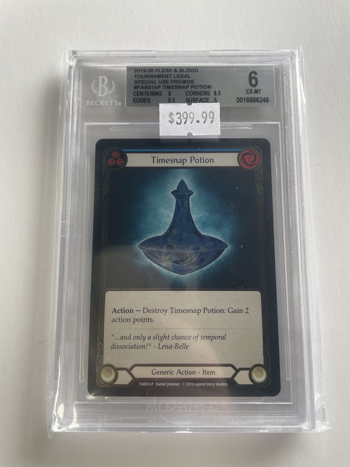 BGS - 6 2019-20 Flesh &amp; Blood Tournament Legal Special Use Promos #FAB014P Timesnap Potion