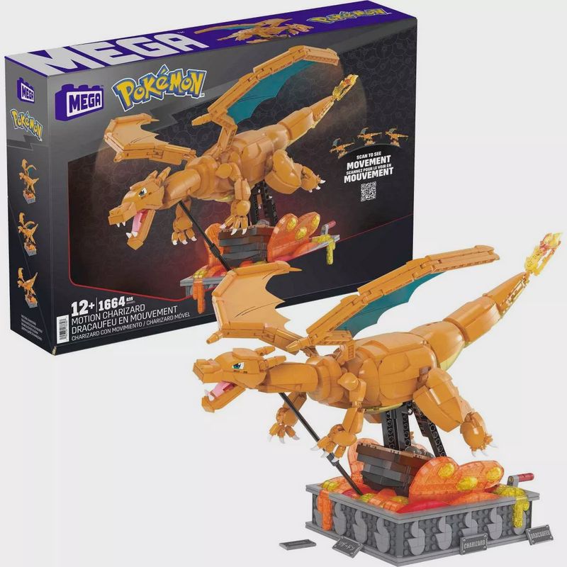 Pokemon: Motion Charizard Mega Building Set