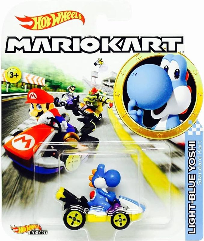 Mario Kart Hot Wheels (Light Blue Yoshi)
