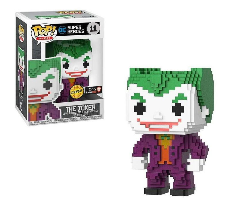 #11 DC Super Heroes - The Joker 8-Bit (Chase) - Game Stop Exclusive - Funko Pop!