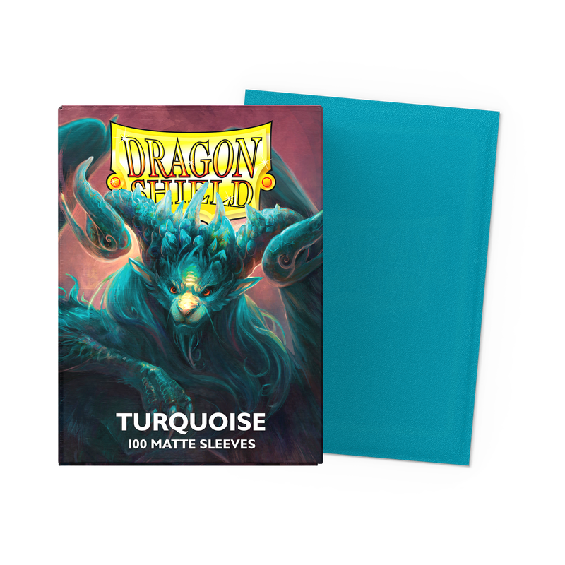 Dragon Shield - Matte Turquoise - Standard Sized Card Sleeves [100 Count]