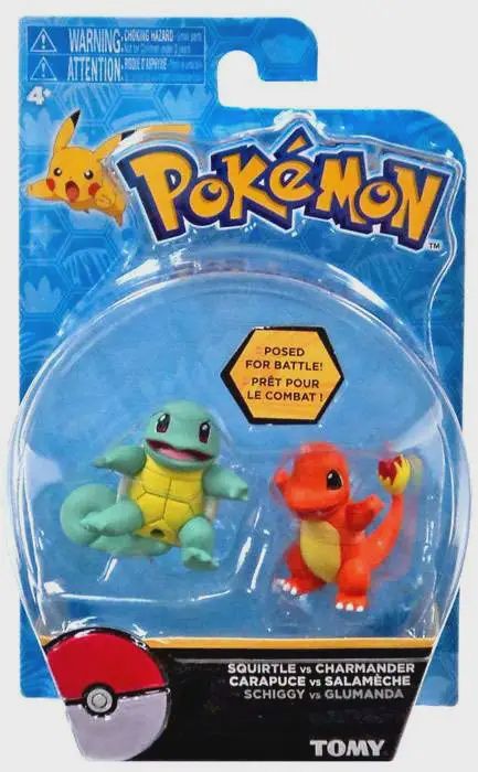 Pokemon Figure Set | Squirtle &amp; Charmander