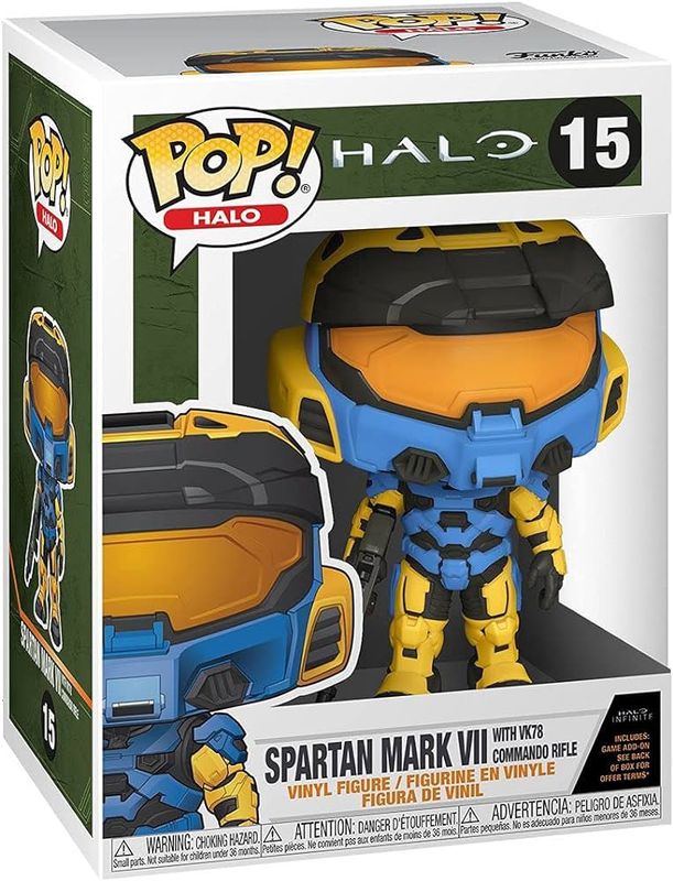 #15 Halo - Spartan Mark VII with VK78 Commando Rifle (With Game Add-On) - Funko Pop!