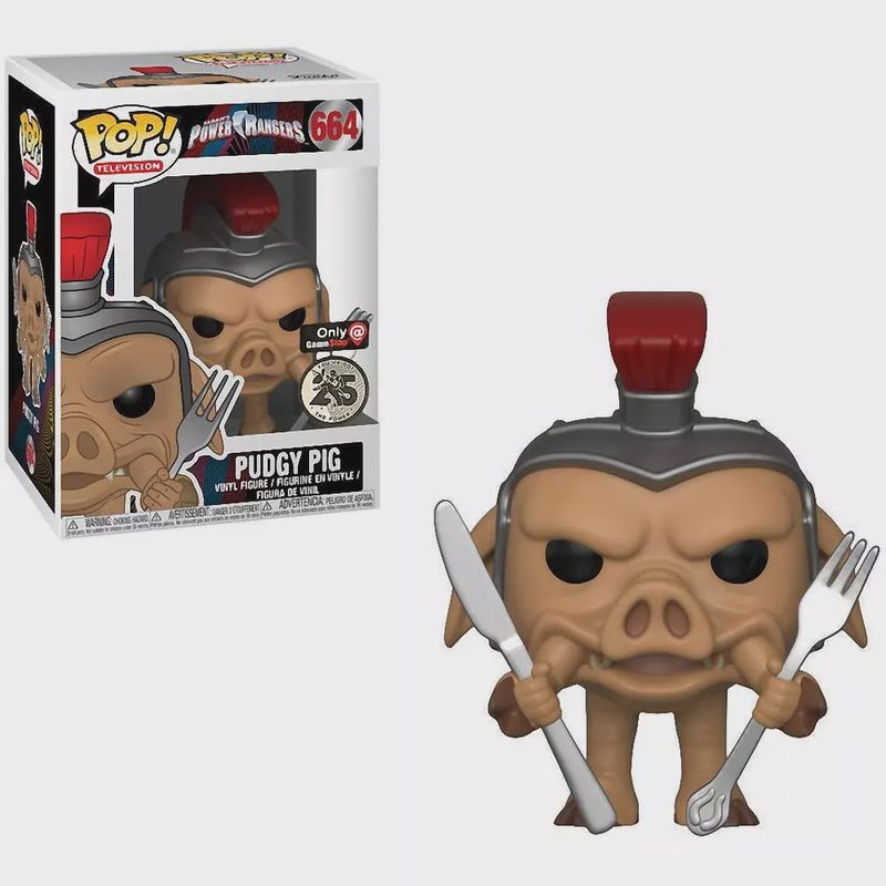 #664 - Saban&#39;s Power Rangers - Pudgy Pig [Gamestop Exclusive] - Funko Pop