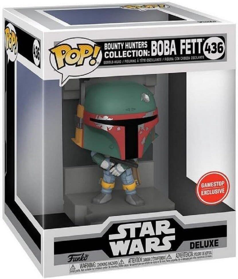 #436 Star Wars - Bounty Hunters Collection: Boba Fett [Gamestop Exclusive] Deluxe Funko Pop