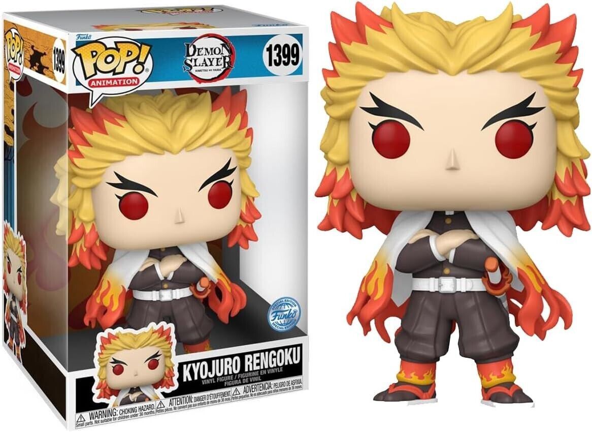 #1399 - Demon Slayer - Kyojuro Rengoku - Jumbo 10&quot; Funko Pop