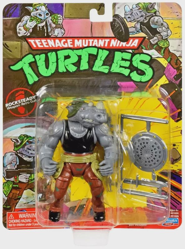 Teenage Mutant Ninja Turtles Rocksteady Figure [4&quot; - 2023 - Playmates]
