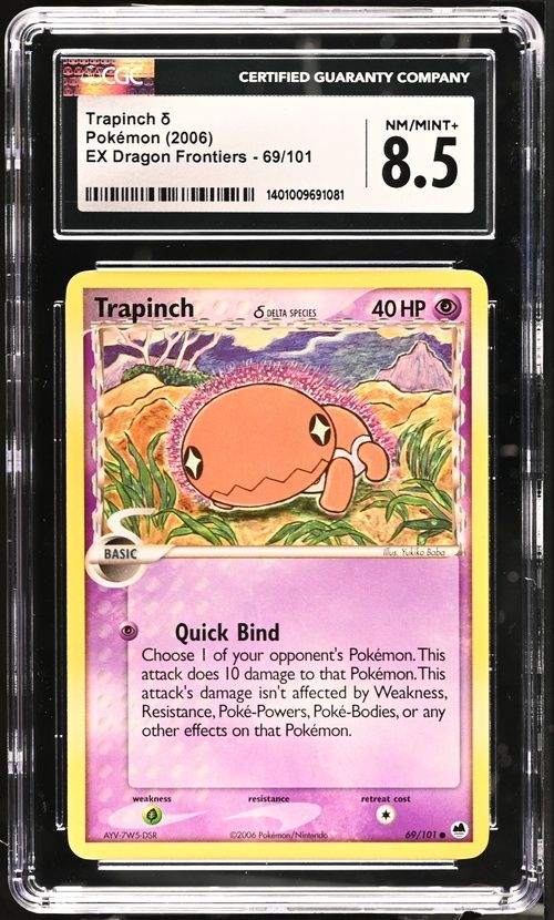 CGC 8.5 - Trapinch (Delta Species) Pokemon (2006) EX Dragon Frontiers - 69/101 [1401009691081]
