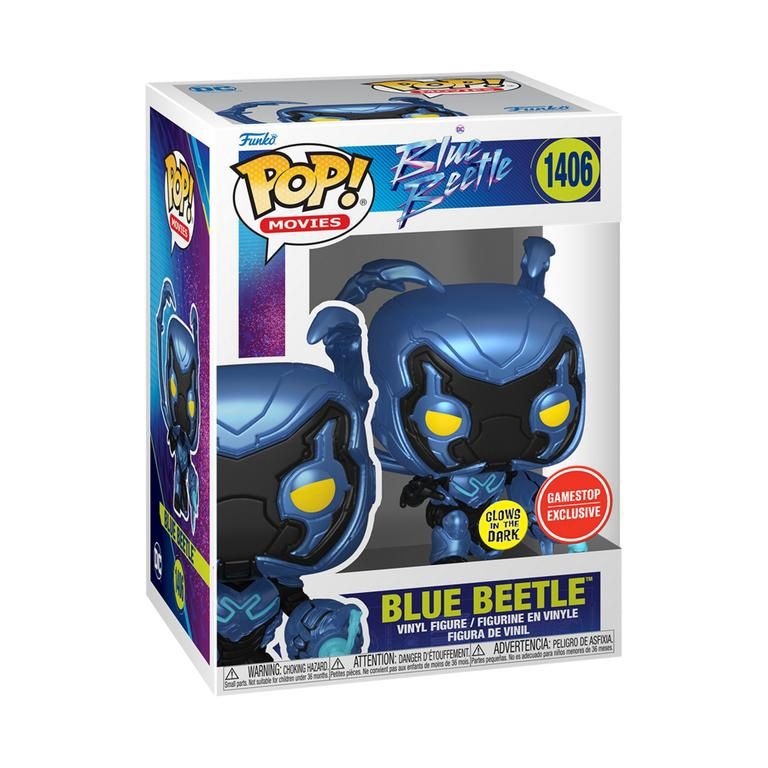 #1406 Blue Beetle - Blue Beetle [Gamestop Exclusive] [Glows In The Dark] Funko Pop
