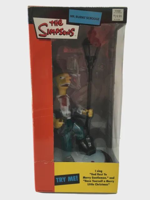 The Simpsons 2003 Christmas Mr. Burns "The Scrooge" Singing Animated Figure