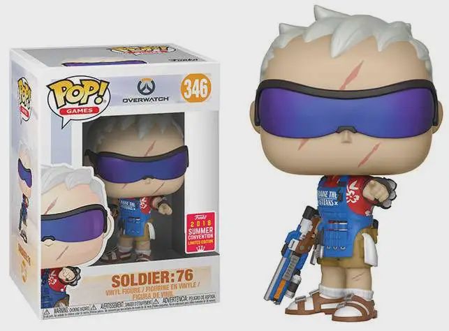 #346 Overwatch - Soldier: 76 [2018 Summer Convention] Funko Pop