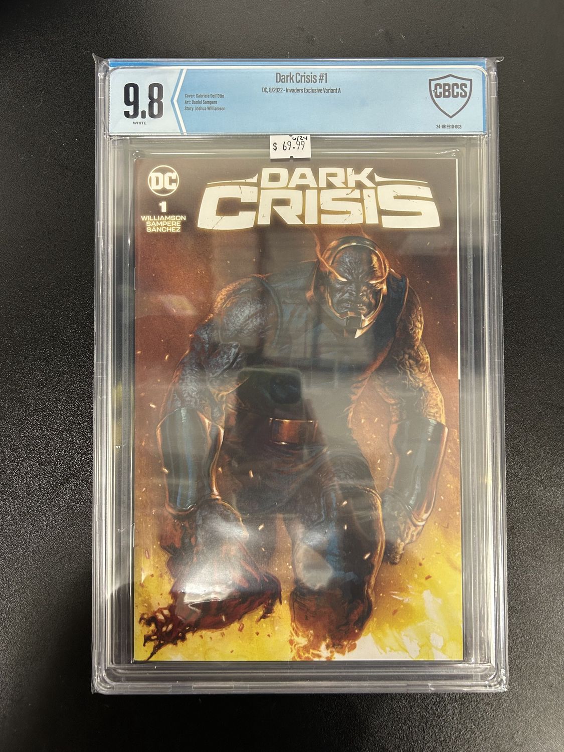 CBCS - 9.8 Dark Crisis #1, DC 8/2022 - Invaders Exclusive Variant A