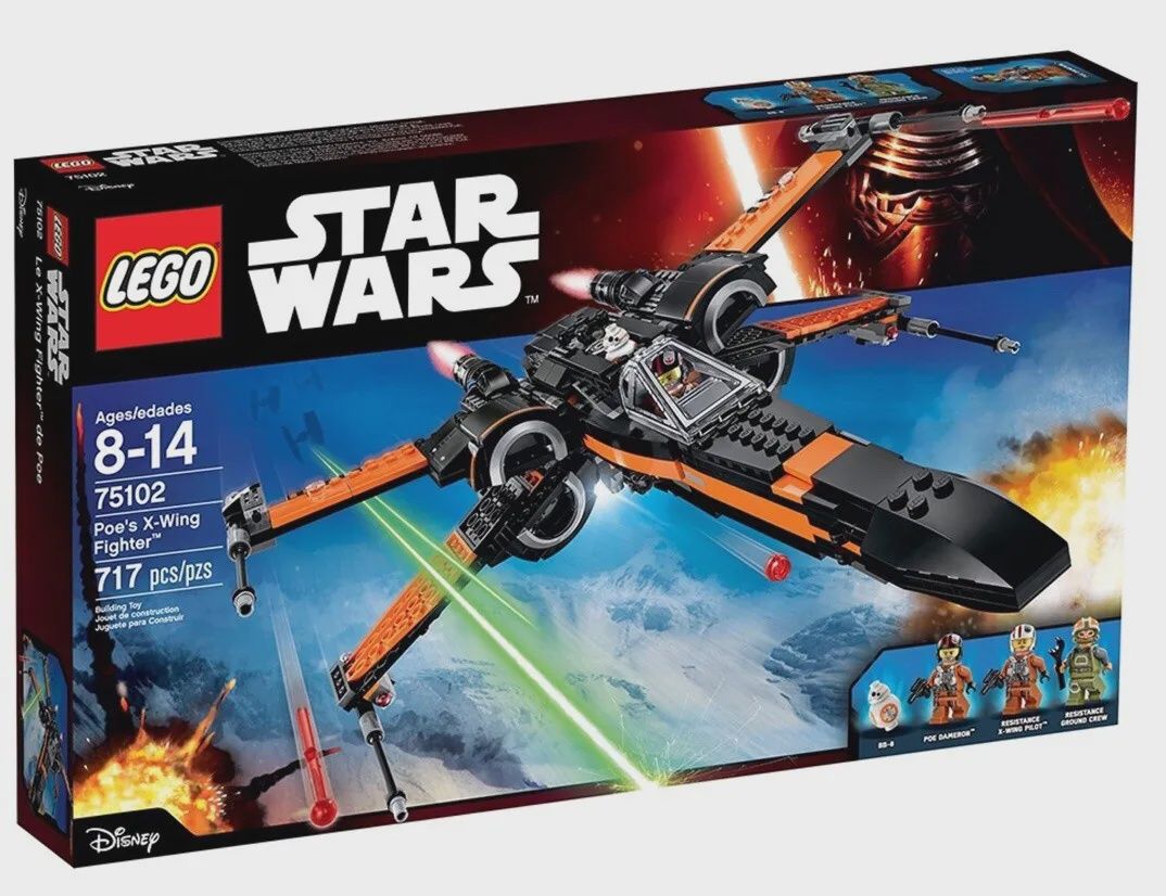 Poe's X-Wing Starfighter Lego Set #75102
