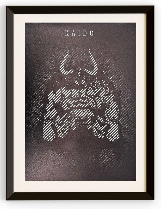 Kaido Black &amp; White Canvas Print