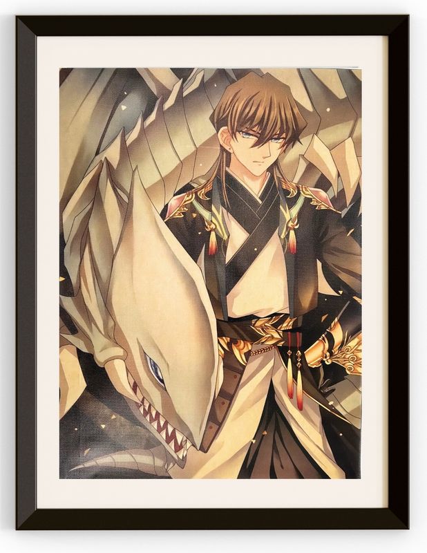 Kaiba &amp; Blue Eyes White Dragon Canvas Print