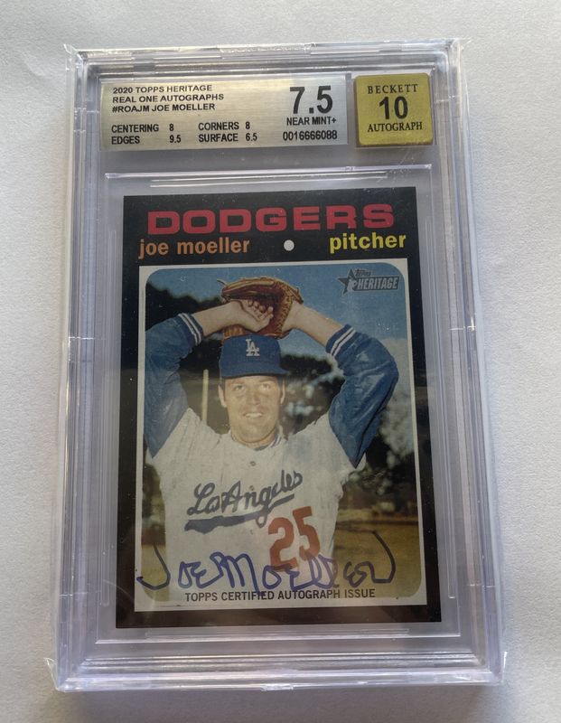 BGS - 2020 Topps Heritage Real One Autographs #ROAJM Joe Moeller