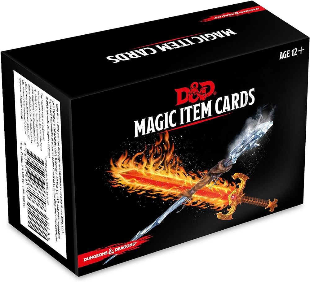 DND Magic Item Cards
