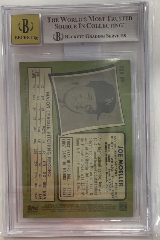 BGS - 2020 Topps Heritage Real One Autographs #ROAJM Joe Moeller
