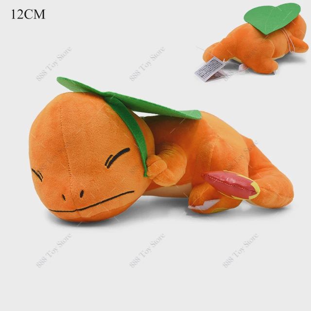 Charmander Sleeping Under A Leaf Plush