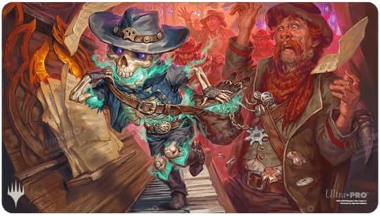 Magic The Gathering Outlaws of Thunder Junction Playmat Ft. Tinybones Standard Gaming Playmat