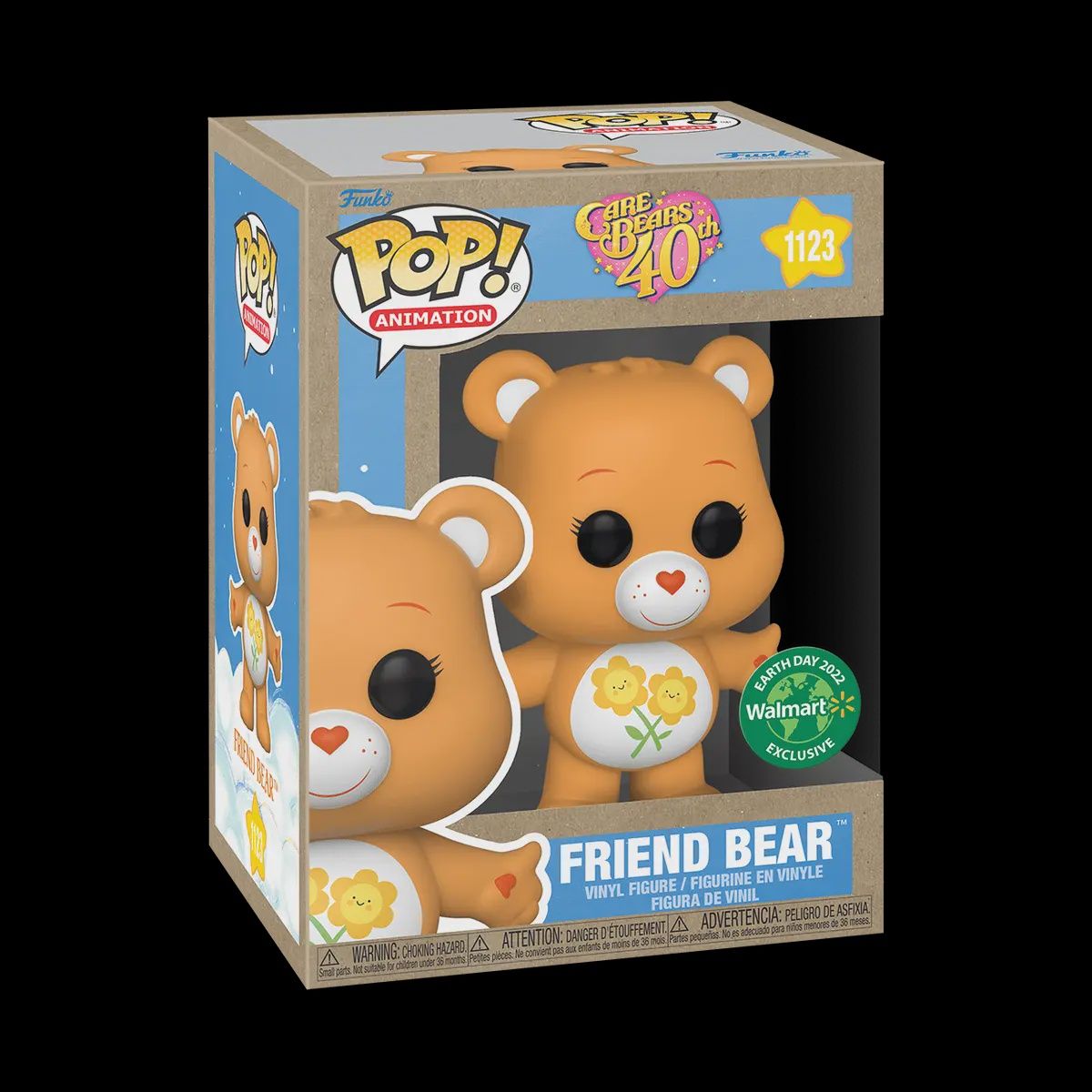 #1123 - Care Bears 40th - Friend Bear [Earth Day Walmart Exclusive] - Funko Pop